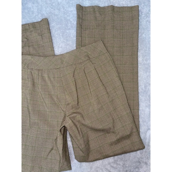 Women’s Green Plaid Tailor B.Moss Stretch Slacks 💚 - Picture 15 of 16